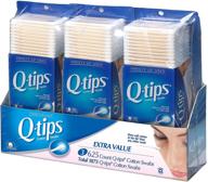 q-tips swabs cotton club box, 625 count, (pack of 3) logo