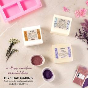 img 2 attached to 🧼 Pifito Soap Making Kit - DIY Supplies: 3 lbs Melt and Pour Soap Base (Goats Milk, Shea Butter, Clear), 10-Pack Mica Colorants Sampler (Original Shades), Mold, and Instructions