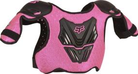 img 1 attached to 🦊 Fox Racing Youth Titan Motocross Roost Deflector in Black/Pink - Unisex Child S/M