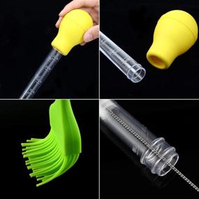 img 1 attached to Heat Resistant Cooking Silicone Basting Cleaning