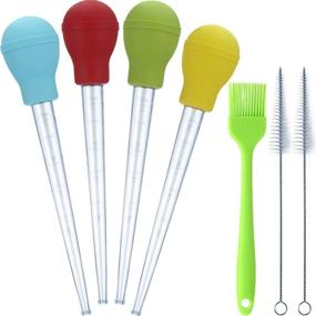 img 4 attached to Heat Resistant Cooking Silicone Basting Cleaning