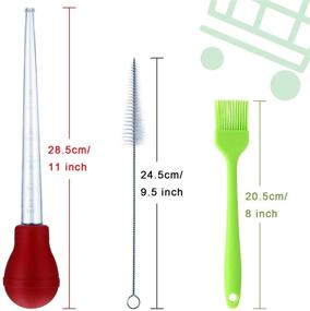 img 3 attached to Heat Resistant Cooking Silicone Basting Cleaning