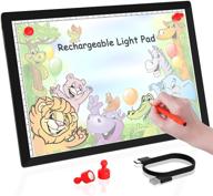 🎨 winshine rechargeable a4 wireless led tracing light box - dimmable light pad for artists, diamond painting, sketching, and animation - portable and lightweight logo