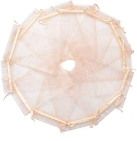 img 3 attached to 🎀 Mazypo 100 Pcs Premium Shell Pink Sheer Organza Bags: Elegant Wedding Party Favor Bags, Jewelry Pouches for Party, Baby Shower, Christmas & Candy Favors