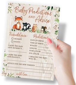 img 3 attached to Woodland Baby Shower Forest Animals Game Set: 5 Fun Games, 50 Sheets Each - Perfect for Fun-filled Baby Shower Activities!