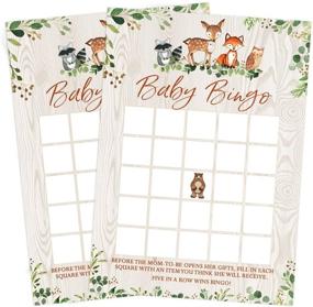 img 2 attached to Woodland Baby Shower Forest Animals Game Set: 5 Fun Games, 50 Sheets Each - Perfect for Fun-filled Baby Shower Activities!