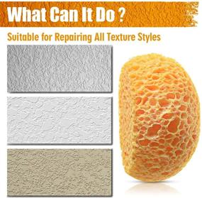 img 1 attached to DIY Painting Texture Repair Kit - 2 Pcs: Knockdown Texture Sponge, Wall Patch, Drywall Patch/Repair, Texture Patch Sponge, Home Decor Sponge for Ceiling Wall Texture