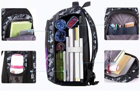 img 3 attached to Asge Backpacks School Luminous Bookbag Backpacks