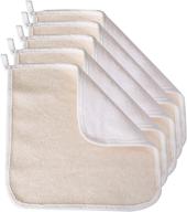 🧼 paradiso 5pk soft-weave wash cloths, white: luxurious and gentle cleaning experience logo