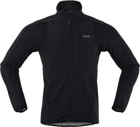 img 3 attached to 🧥 ARSUXEO Winter Warm-Up Thermal Softshell Cycling Jacket - Windproof, Waterproof, 15-k