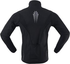 img 2 attached to 🧥 ARSUXEO Winter Warm-Up Thermal Softshell Cycling Jacket - Windproof, Waterproof, 15-k