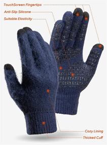 img 3 attached to 🧤 TRENDOUX Touchscreen Gloves: The Perfect Men's Accessories for Texting and Smartphone Use