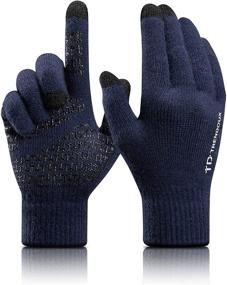 img 4 attached to 🧤 TRENDOUX Touchscreen Gloves: The Perfect Men's Accessories for Texting and Smartphone Use