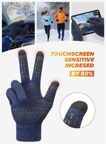 img 1 attached to 🧤 TRENDOUX Touchscreen Gloves: The Perfect Men's Accessories for Texting and Smartphone Use