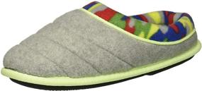 img 4 attached to 👣 Cozy Comfort for Little Feet: Dearfoams Unisex-Child Df Boy's Fleece Clog Slipper