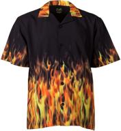 🎳 benny's red flames bowling shirt: boost your style on the lanes logo