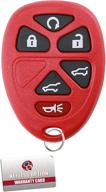 🔑 keylessoption red car key fob replacement for 15913427 - find your perfect match! logo