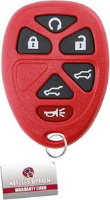 img 2 attached to 🔑 KeylessOption Red Car Key Fob Replacement for 15913427 - Find Your Perfect Match!