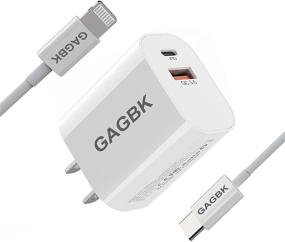 img 4 attached to 🍎 Apple Fast Charger for iPhone 12 - Dual-Port USB C Charging 20W PD Adapter with 3.3FT Type-C Cable, Compatible with iPhone 12 Pro Max Mini 11 Xs XR X 8 Plus and More