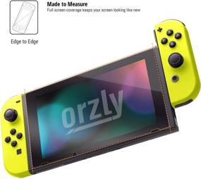 img 1 attached to 🎮 Orzly Glass Screen Protectors for Nintendo Switch - Premium Tempered Glass Twin Pack [2X Screen Guards - 0.24mm] for 6.2 Inch Tablet Screen on Nintendo Switch Console