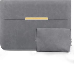 img 4 attached to 📦 Laptop Sleeve Case for MacBook Pro / MacBook Air / iPad Pro 12.9 / Dell XPS 13/ Surface Pro X (13, Dark Gray) by TOWOOZ