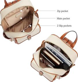 img 2 attached to BOSTANTEN Backpack Genuine Leather Fashion Women's Handbags & Wallets for Fashion Backpacks