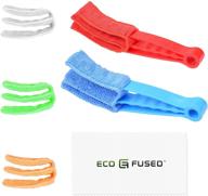 eco-fused window blind cleaners: 2 clamps, 5 removable sleeves – ideal for blinds, shutters, shades & more! logo