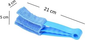 img 3 attached to Eco-Fused Window Blind Cleaners: 2 Clamps, 5 Removable Sleeves – Ideal for Blinds, Shutters, Shades & More!