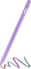 img 4 attached to 🖋️ High-precision Purple Stylus Pen for iPhone, iPad Pro, Android, Microsoft Surface, and Other Tablets: Digital Pencil Fine Point Stylist Pen with Capacitive Technology