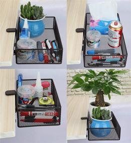 img 2 attached to 🗄️ Aurynns Clip-on Drawer Organizers (2 Pack): Versatile Desk Organizer for Small Item Storage Anywhere