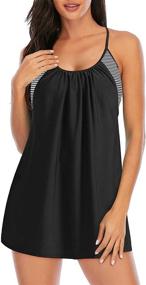 img 4 attached to Zando Swimwear Swimdress Beachwear Swimsuits Women's Clothing