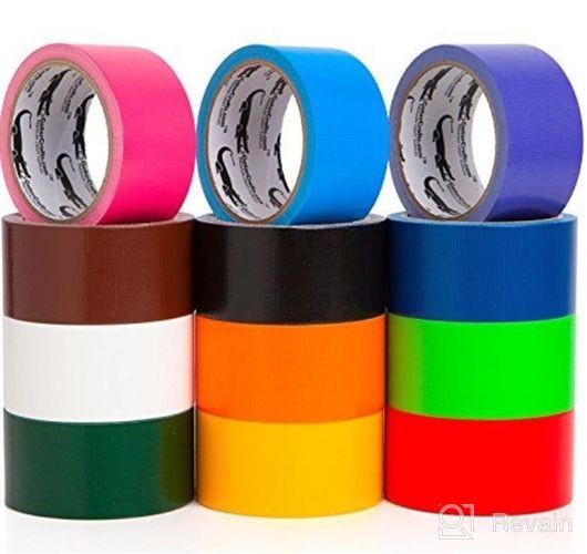 img 1 attached to 🌈 Craftzilla Rainbow Duct Tape Pack – 6 Vibrant Colors – 10 Yards x 2 Inch – Non-Sticky, Easy-to-Tear & Waterproof – Perfect for Artistic Creations, Organizing, and DIY Tasks review by Barbara Simmons