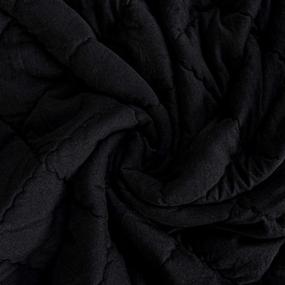 img 3 attached to 🛏️ BEDSUM Ultra Soft Microfiber Toddler Comforter: Lightweight Quilt for Boys and Girls, 39×47 Inches Kids Warm Baby Blanket in Black