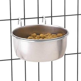 img 1 attached to 🐾 Stainless Steel Hanging Bowl for Pets by Pet Edge