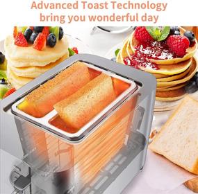 img 3 attached to Efficient 2 Slice Stainless Steel Toaster with Bagel, Defrost, and Cancel Functions - FIMEI Smart Small Toaster