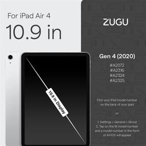 img 1 attached to 📱 ZUGU CASE (New Model): The Alpha Case for 10.9 Inch iPad Air Gen 4 (2020 ONLY) - Black