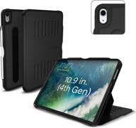 📱 zugu case (new model): the alpha case for 10.9 inch ipad air gen 4 (2020 only) - black логотип