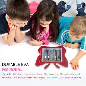 img 3 attached to Simicoo IPad Pro 11 Case For Kids Cute Butterfly Light EVA Ipad Cover With Stand Holder Shockproof Rugged Heavy Duty Child Proof Tablet IPad Kid Case For IPad Pro 11 2020 2018 Kids Girl Gift (Red)