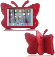 simicoo ipad pro 11 case for kids cute butterfly light eva ipad cover with stand holder shockproof rugged heavy duty child proof tablet ipad kid case for ipad pro 11 2020 2018 kids girl gift (red) logo