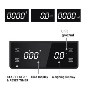 img 2 attached to ☕️ FEESPEC Coffee Scale with Timer: Precise Grams and Oz Weight Measurement, Ideal for Pour Over, Espresso, Drip Coffee, Baking & Cooking - Backlit LED Display