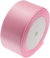 🎀 atrbb 25 yards pink satin ribbon: ideal for weddings, handmade bows, and gift wrapping логотип