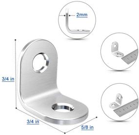 img 3 attached to 🔧 Premium Stainless Steel Brackets: Fastening Furniture with Efficiency