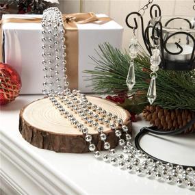 img 3 attached to 🎄 SANNO 32.9Ft Christmas Tree Beads Garland: Sparkling Strands Chain for Festive Wreath Decoration