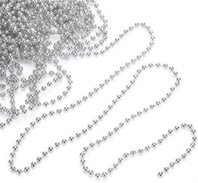 img 4 attached to 🎄 SANNO 32.9Ft Christmas Tree Beads Garland: Sparkling Strands Chain for Festive Wreath Decoration