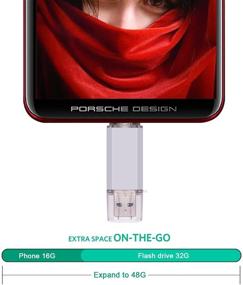 img 1 attached to 🔑 RAOYI 32ГБ USB 3.0 Тип-C двойной OTG флеш-накопитель USB C для большего SEO