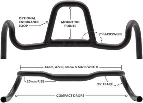 img 1 attached to 🚴 REDSHIFT Kitchen Sink Aluminum Drop Bar Handlebar for Road Bikes and Gravel Bicycles - 31.8mm Clamp, 20mm Rise