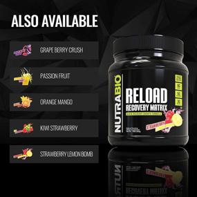 img 1 attached to NutraBio Reload: Advanced Muscle Recovery Formula with 3G 🍇 Creatine, 8G BCAAs, and 5G Glutamine - Passion Fruit Flavor