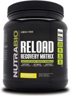 nutrabio reload: advanced muscle recovery formula with 3g 🍇 creatine, 8g bcaas, and 5g glutamine - passion fruit flavor logo