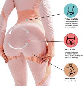 img 2 attached to JOYMODE Bodycon Shaping Leggings Tracksuit Sports & Fitness