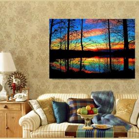 img 3 attached to 🖼️ Fipart DIY Diamond Painting: Full-Drilled Forest Sunset Cross-Stitch Kit for Stunning Wall Decoration (12X18 inches)